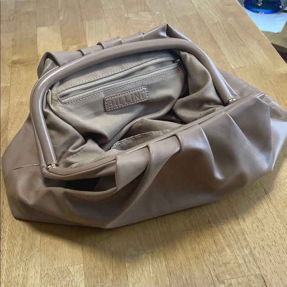 Billini Taupe Gathered Clutch - Picture 2 of 3